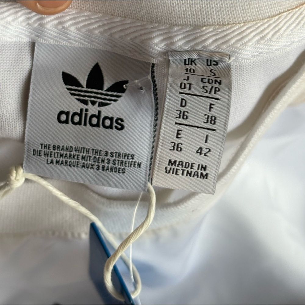 adidas Originals white logo string Tee Dress - Picture 11 of 13